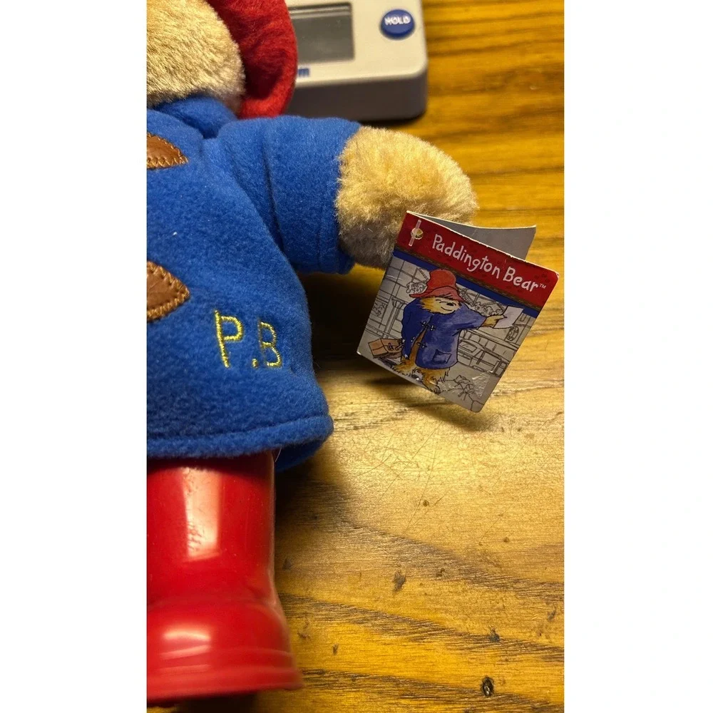 2018‎ Paddington Bear Plush Toy Blue Coat Red Boots Hat Classic Stuffed Animal